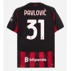 Herren Fußballbekleidung AC Milan Strahinja Pavlovic #31 Heimtrikot 2025-26 Kurzarm